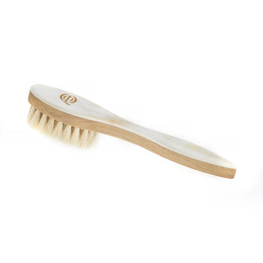 QOT Light Shoe Cream Brush in Horn