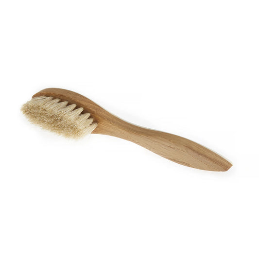 QOT Light Shoe Cream Brush in Horn