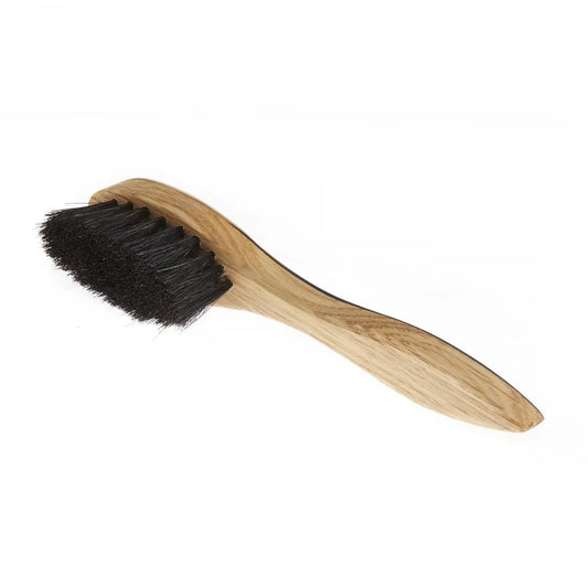 QOT Dark Shoe Cream Brush in Horn
