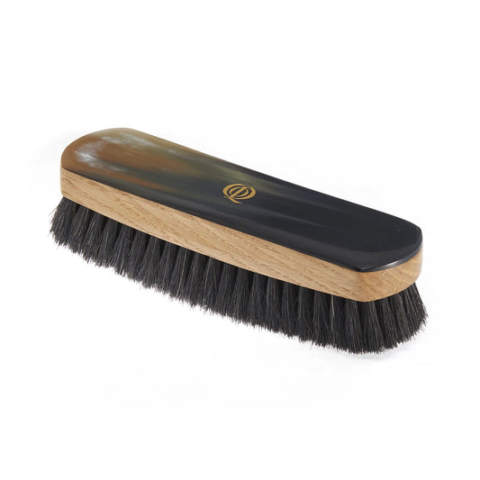 QOT Dark Shoe Brush in Horn – Large